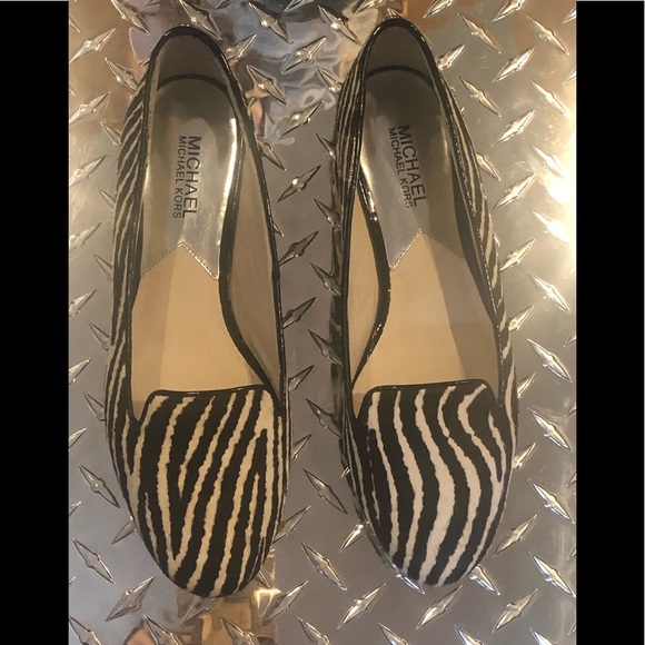 MICHAEL Michael Kors Shoes - Michael Kors Zebra Slip on Flats Sz.8